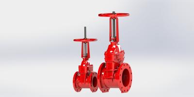 China Soft Seated Wedge Gate Valve , Gate Valve For Fire Fighting Service for sale