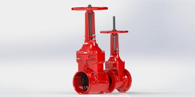 China EY3000 Epoxy Coated Rising Stem UL FM Gate Valve For Fire Protection Service for sale