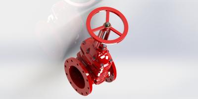 China FBE Coated Flanged Grooved Ductile Iron Gate Valve For Fire Fighting System for sale