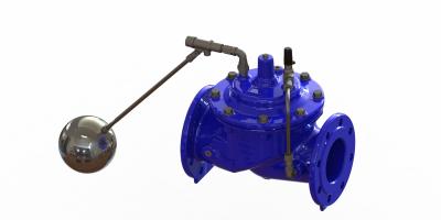 China Modulatie Blauwe Floating Ball Valve, Full Bore Water Level Float Valve Te koop