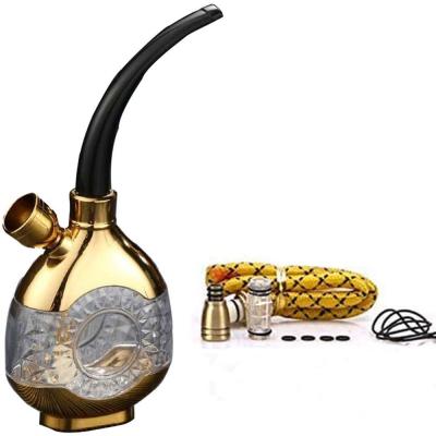 China Newly Designed Stainless Steel Personal Hookah With Sheesha Tobacco Shesha Portable Shisha Hookah Smoking Hose for sale