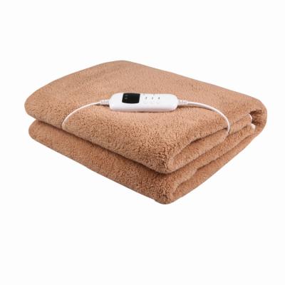 China Hot Selling Single Household Overheating Protection Throw Single Electric Heated Blanket For Winter for sale