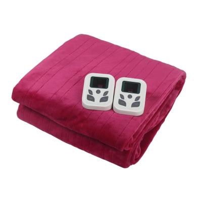 China Double household household controllers overheating protection electric blankets for winter for sale