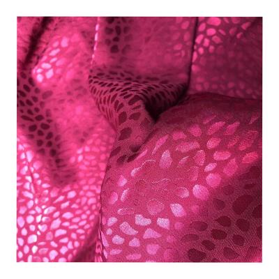 China Lightweight silk floral poly jacquard stretch satin fabric viable wholesale woven fabric for shirts for sale