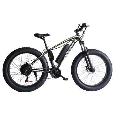 China Fat Tire Electric Mountain Bike Mountain Bike Electric Snowmobile Steel Thick Tire 26*4.0 for sale