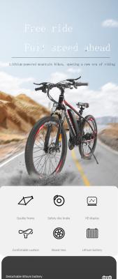 China 36V12A Hydrogen steel scooter 60 kilometers mountain e bike mountain bike electric electric bike ebike for sale