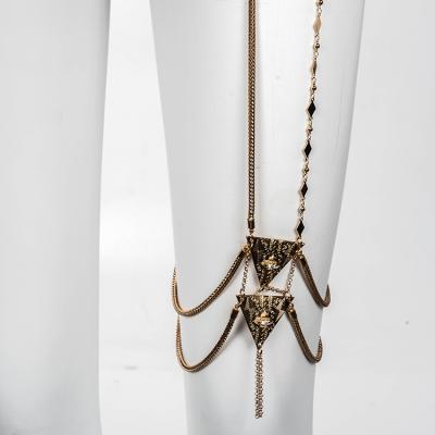 China TRENDY New Fashion Woman Leg Chain Hot Sale Summer Sexy Body Chain For Wedding Gift for sale