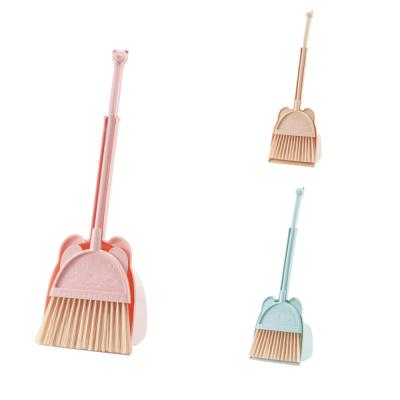 China Wholesale Kids Broom and Dustpan Set-Mini Dustpan and Broom for Children Housekeeping Pretend Play Cleaning Tools Set for sale