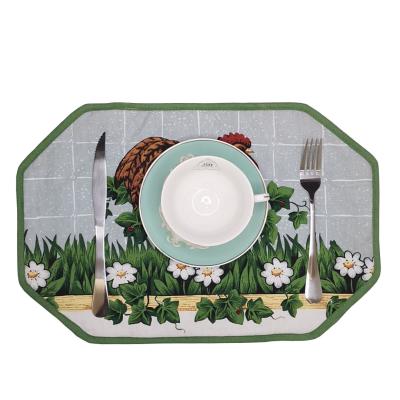 China 100% Cotton 	Table Placemats Set Classic Farmhouse Tabletop Placemats Set for Dinning Table Kitchen Wedding for sale