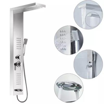 China With Sliding Bar Shower Panel Factory Price Shower Set Wholesale Commercial Multifunctional Modern Bathroom Shower for sale