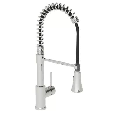 China Pull Out Spray China Factory Contemporary Deck Mounted Pull Down Spring Kitchen Faucet for sale