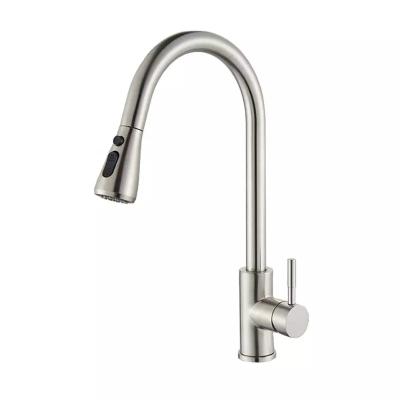 China Pull Out New Modern Style Spray Stainless Steel Kitchen Faucets Pull Out To Pull Down Kitchen Mixer Sink Faucet Sink Kitchen Faucets With Sprayer for sale