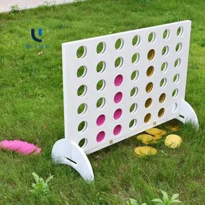 China Eco-friendly Classic Intelligence Giant Size Wooden Garden Connect 4 Outdoor Game Four In A Row for sale