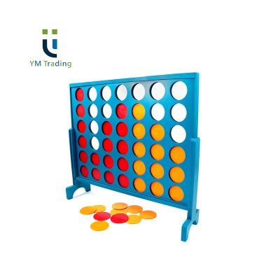 China YUMING New Eco-friendly Design Outdoor Games Top Connect 4 Large Solid Wood 4 In A Row for sale