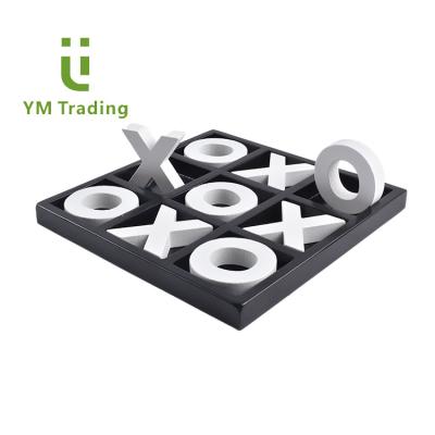 China Eco-friendly wooden board games wooden nothing and puzzle toys table game tic tac cross toe for sale