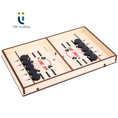 China Luxury Brain Game Plywood Puck Game Board Game YUMING 2020 New Small Eco-Friendly Design for sale