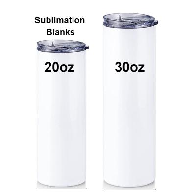 China Sustainable 20oz 20 oz 30oz 30 oz Double Wall Stainless Steel Travel Mug Drinks Mug Sublimation Blank Thermal Insulated Lean Blank Tumbler for sale