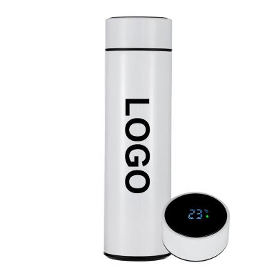 China Viable 500nl Reminder To Drink Stainless Steel Vacuum Insulated Intelligent Smart Water Bottle With Led Digital Temperature Display for sale