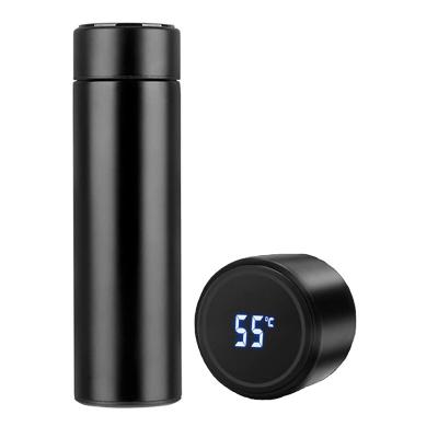 China Customized Sustainable Eco-Friendly Vacuum Flask Stainless Steel Sport Smart Water Bottle With Led Screen Smart Temperature Display for sale