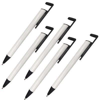 China Promotional Aluminum Pen Custom Promotional Advertising Metal Heat Press Printing Sublimation White Blanks Coated Ballpoint Pen Ballpoint Pen for sale