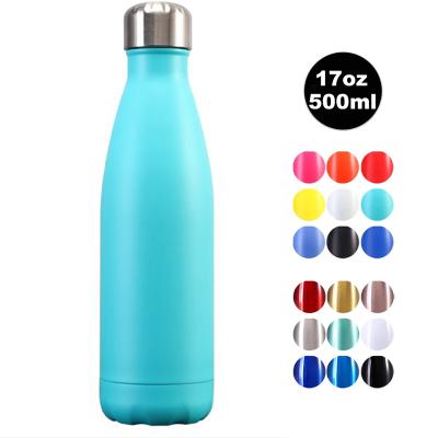 China Bpa 17oz 500ml Bpa Free Large Coffee Tumbler Stainless Steel Water Bottle Sustainable Free Luxury Fitness Hot And Cold Manufacturers for sale