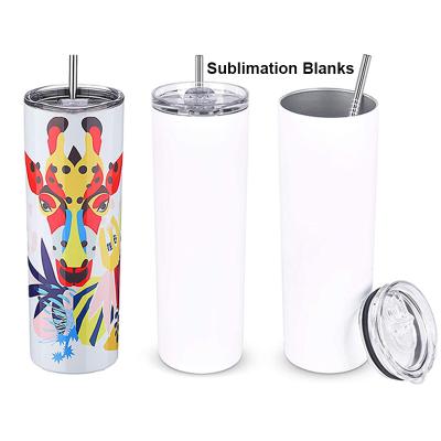 China Dropshipping Viable Small Pearl White New 20oz Straight Lean Tumbler Empty Custom Sublimation Supplies 20 Ounces for sale