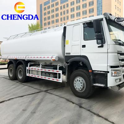 China China famous brand HOWO 20000L 6x4 carbon steel Q235 used fuel tanker truck for Africa for sale