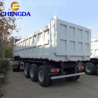 China Truck Trailer Used 3 Axle Hydraulic Tipper Dump Truck Trailer Hydraulic Cylinder For Sale for sale