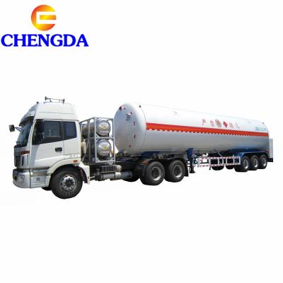 China Chengda 3 Axles 45Cbm Gas Tank Trailer Transport Truck Trailer CNG For LP for sale