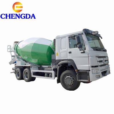 China Construction Material Shops New/Used 8 10 12 Cubic Meters HOWO 6x4 6 Cement Concrete Mixing Mixer Truck With Pump for sale