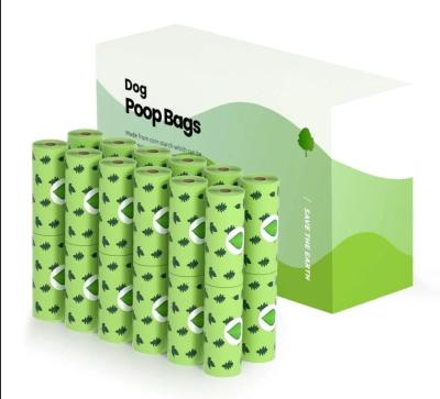 China Printed Biodegradable Plastic Dog Poop Bags for Pet Cleaning & Grooming for sale