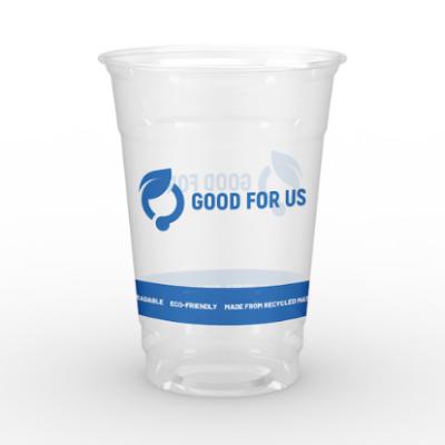 China Custom Logo Biodegradable PLA Cups 12oz Coffee Water for sale