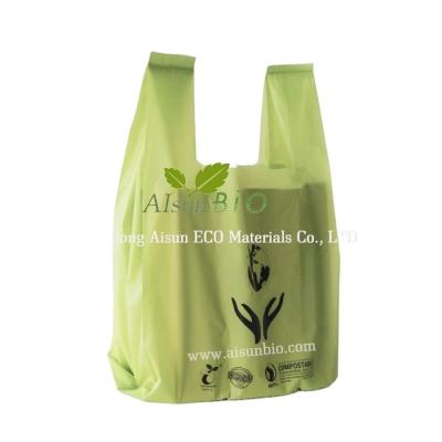 China Compostable Carrier PLA Packaging Bag Corn Degradable ODM for sale