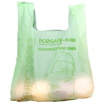 China Retail Packing PBAT PLA Grocery Bag Compostable Clear Plastic Bags for sale