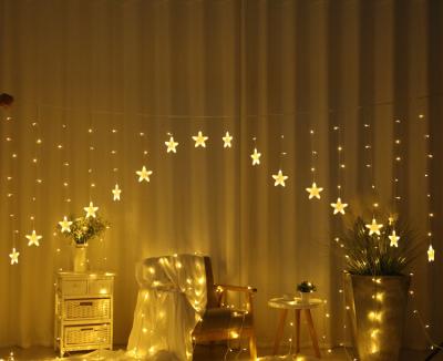 China Wholesale V Shape LED Star Curtain Lights V Shaped Curtain Lights For Festival Indoor Outdoor Decoration for sale