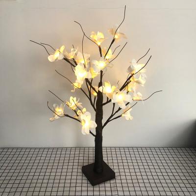 China Wedding Home Decor LED Decoration Light Battery Operated Tree with Flowers Night Light High Light for Festival Party Home Indoor Decoration for sale