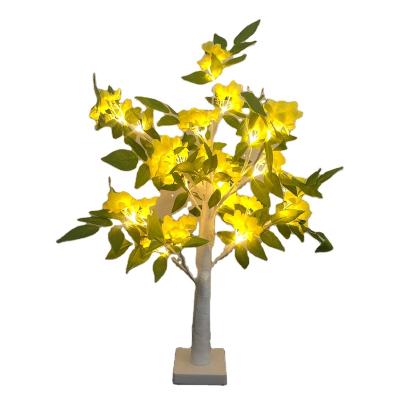 China Wedding Home Decoration Prelit Christmas Tree Artificial Flower with 24 LED for Christmas Home Party Festival Decoration for sale