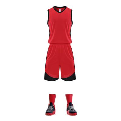 China Design Antibacterial Breathable Uniform Basketball Tank Top Basketball Uniform Factory Price Set for sale