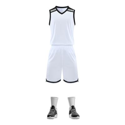 China Antibacterial High Quality Sports Customized Mens Basketball Kit Customized Sports Basketball Uniform for sale