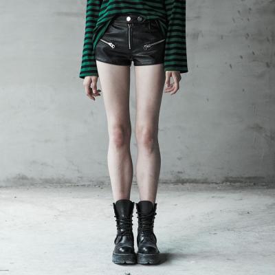 China OPK-250 PRAISE Viable PUNK Locomotive PU Shorts Maiden Lovely Leather Short Panties for sale