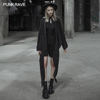 China Long Black Coat 2020 Autumn/Winter Fashion Viable Praise Punk Ladies Coats OPY-394 For Women for sale