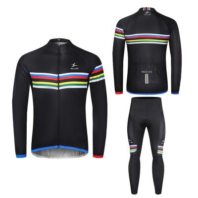 China Breathable Custom Bike Sports Clothing Mens Quick Dry Bicycle Long Sleeve Set Breathable Cycling Wear for sale