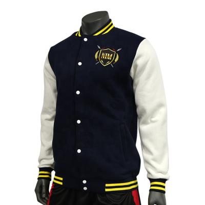 China Wholesale Mens Antibacterial Custom Logo Baseball Jersey White Baseball Jackets for sale