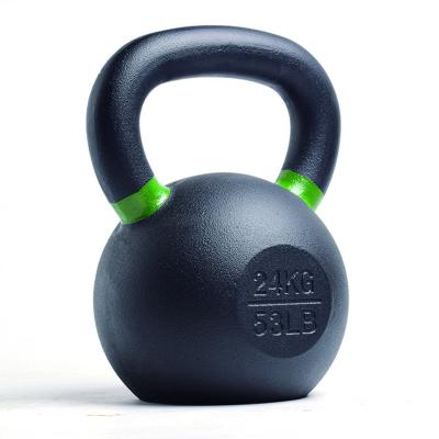 China Durable Weightlifting Powder Coated Cast Iron Kettlebell For Gym Power Training for sale