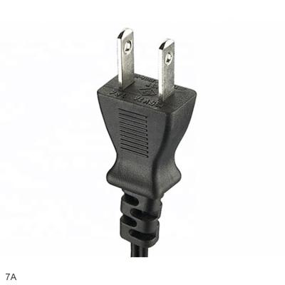 China Japanese Home Appliance 125V AC Power Cord 2 Core Extension Cable 2 Fork Plug Japan PSE 2 Pin Electrical for sale