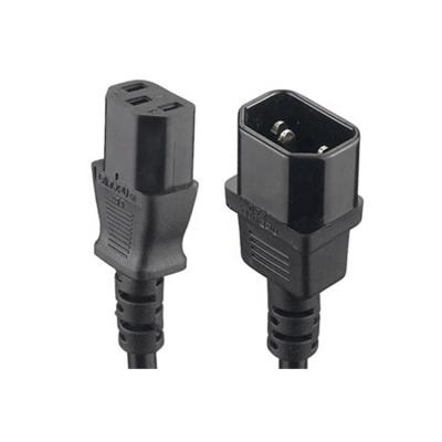 China Electrical Home Appliance CE VDE 3 Pin IEC Extension Cable Female To Male AC Computer Monitor C13 C14 Connector Power Cord for sale