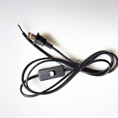 China Home Appliance Transparent Clear Color Table Lamp Power Cord With Built-in Switch for sale