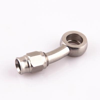 China Car Motorcycle Engine Motor Bike Motor Bike Hydraulic PTFE Brake Hose Stainless Steel Swivel Banjo Fitting Line Turbo Oil Fitting AN3 for sale