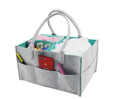 China Foldable Felt Cart Children Toys Tote Diaper Organizer Baby Diaper Diaper Storage Bag Amazon Hot Sales PACKING BAG for sale