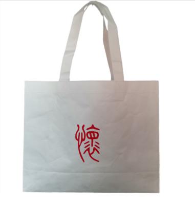 China Wholesale Paper Handbag Tyvek Shopping Bag Supermarket Cloth Tote Bag Custom Lightweight Handled Paper LOGO for sale